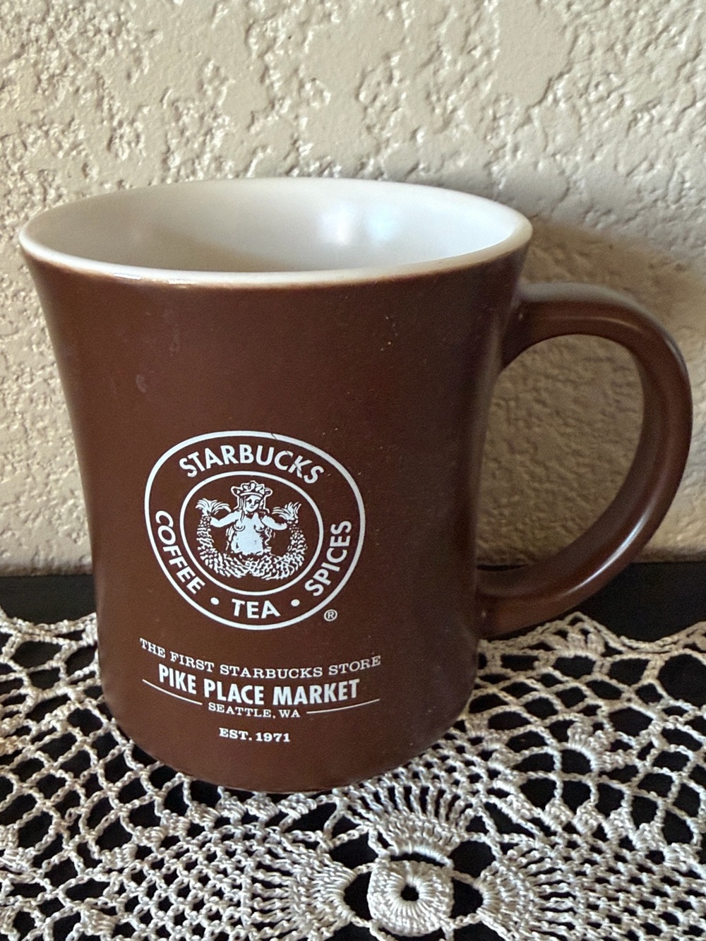 Starbucks Pike Place Market Seattle Brown Coffee Tea Mug